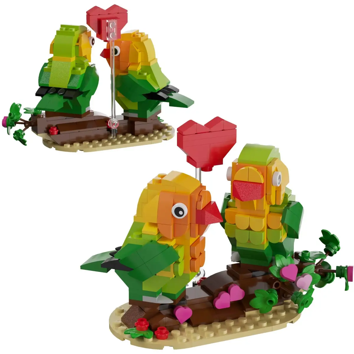 Lego - 40522 Valentine Lovebirds 3D model