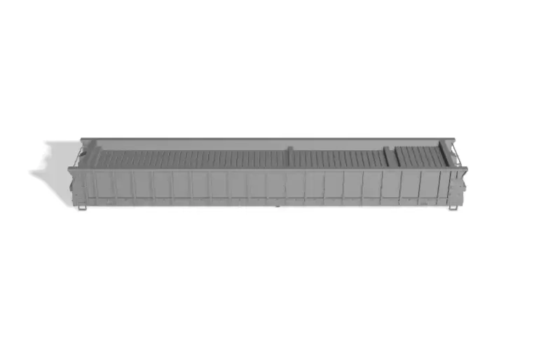 HO Burlington Northern 61 6 MOW Crosstie Gondola Crosstie Load 3D print model