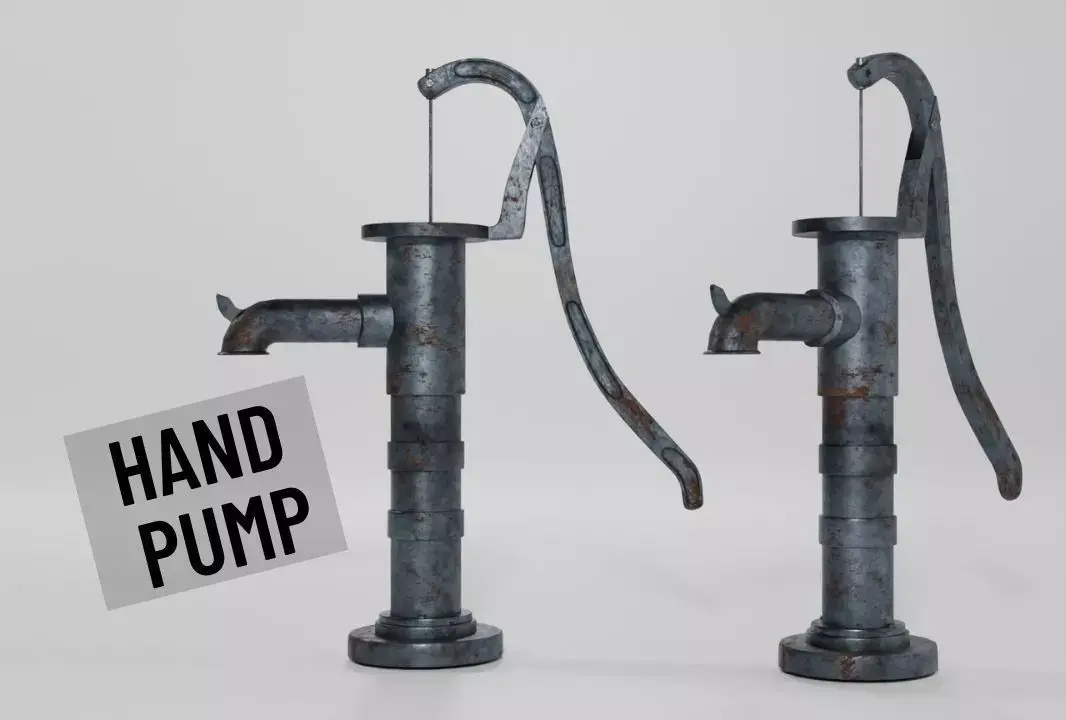 Old hand pump  3D model