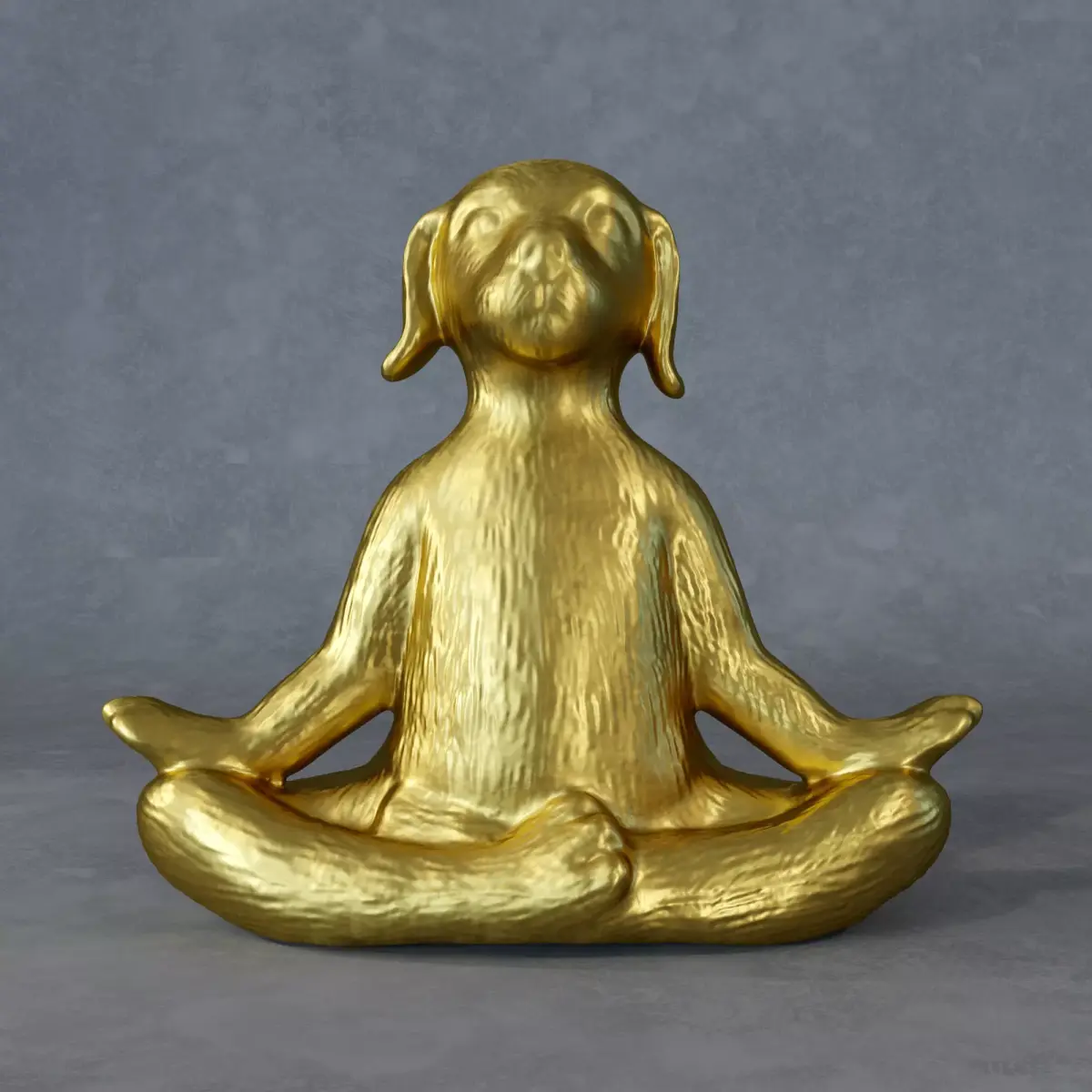 Yoga dog 3D print model