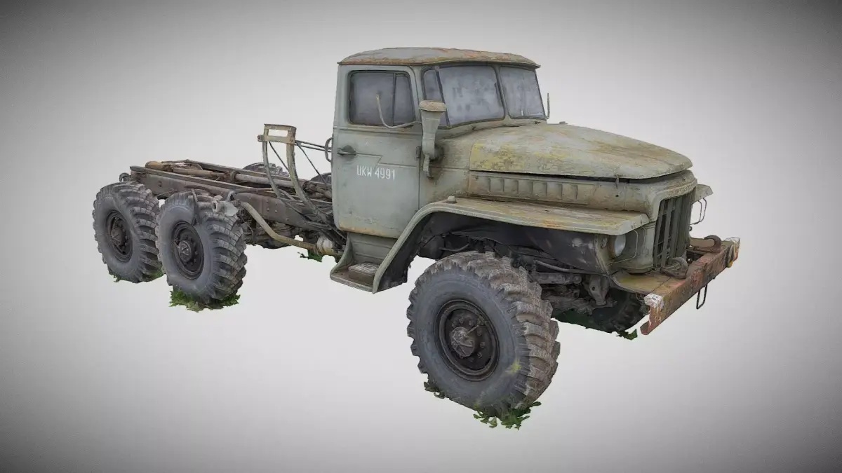 Ural 375D truck 3D model