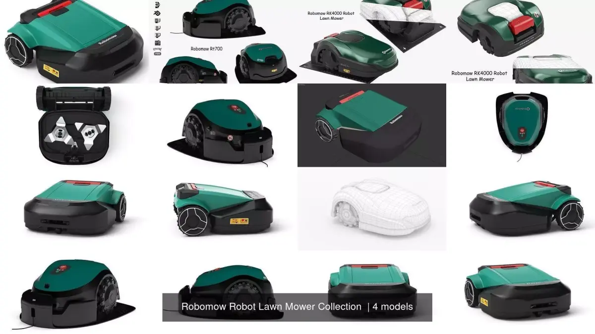 Robomow Robot Lawn Mower Collection  3D Model Pack