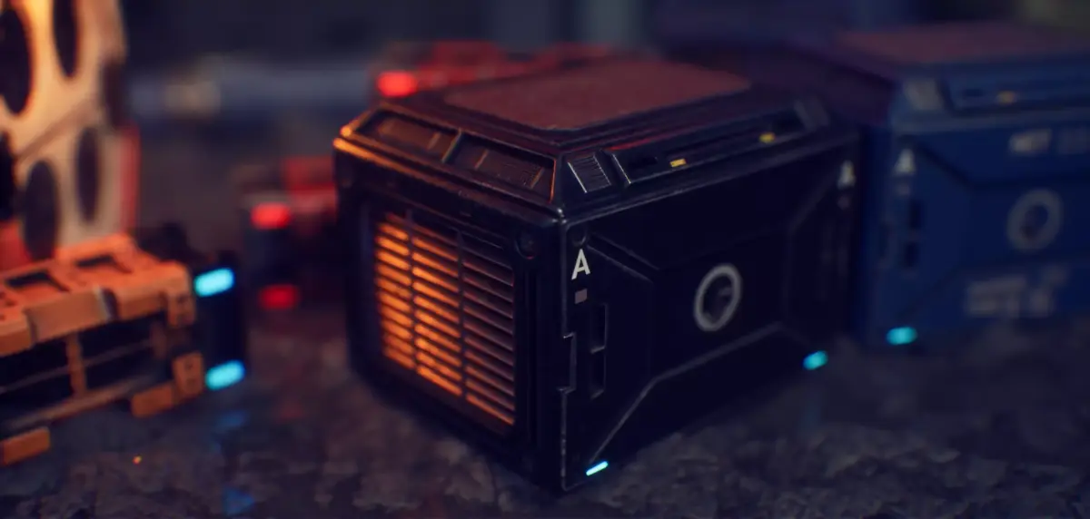 PBR Sci - fi case Low-poly 3D model