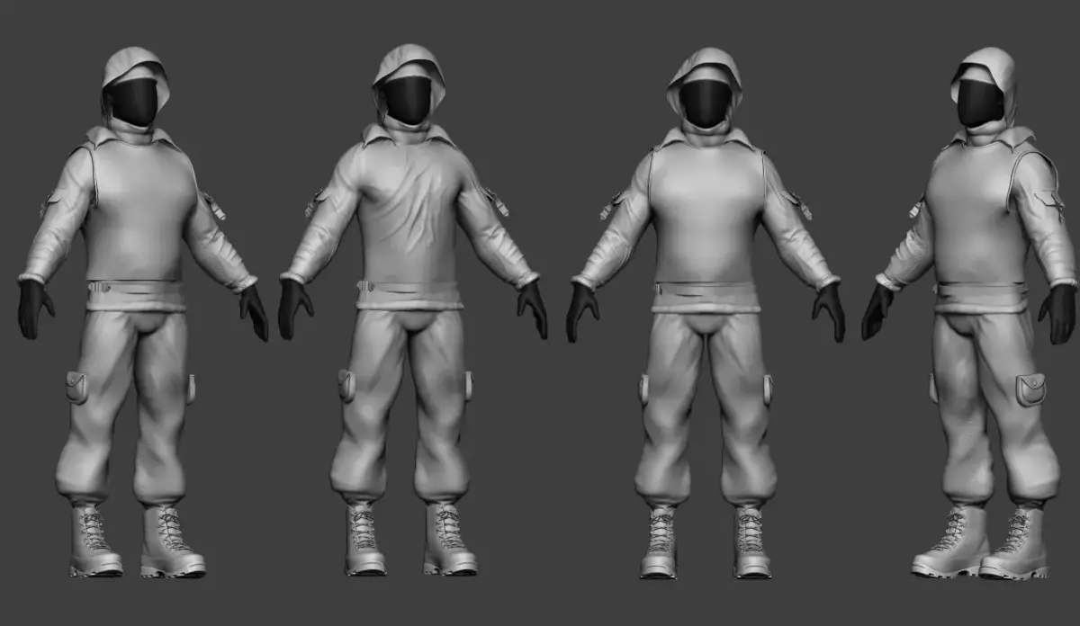 Army Soldier Outfit Cloths 3d 3D model