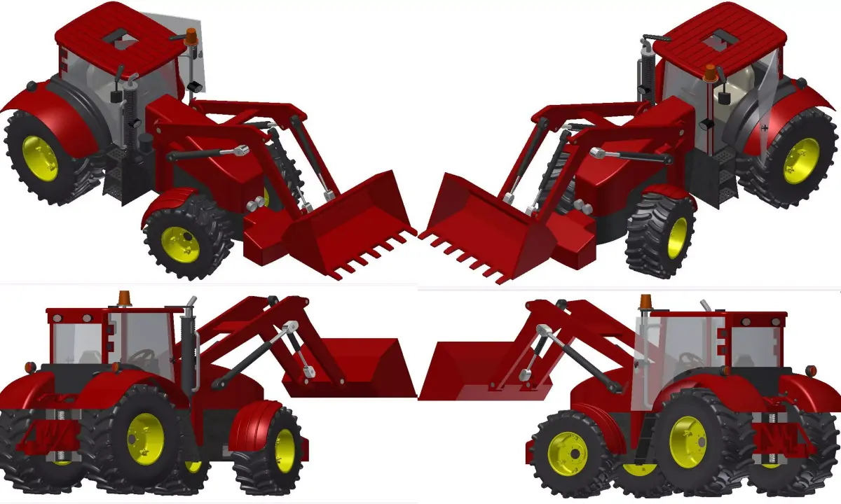 Heavy Equipment - excavator 01 3D model