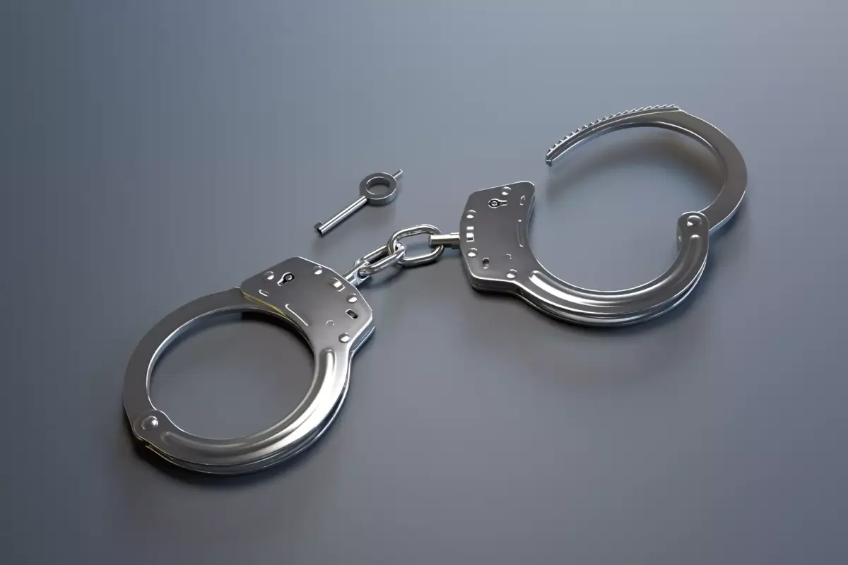 Chain-Linked Handcuffs 3D model