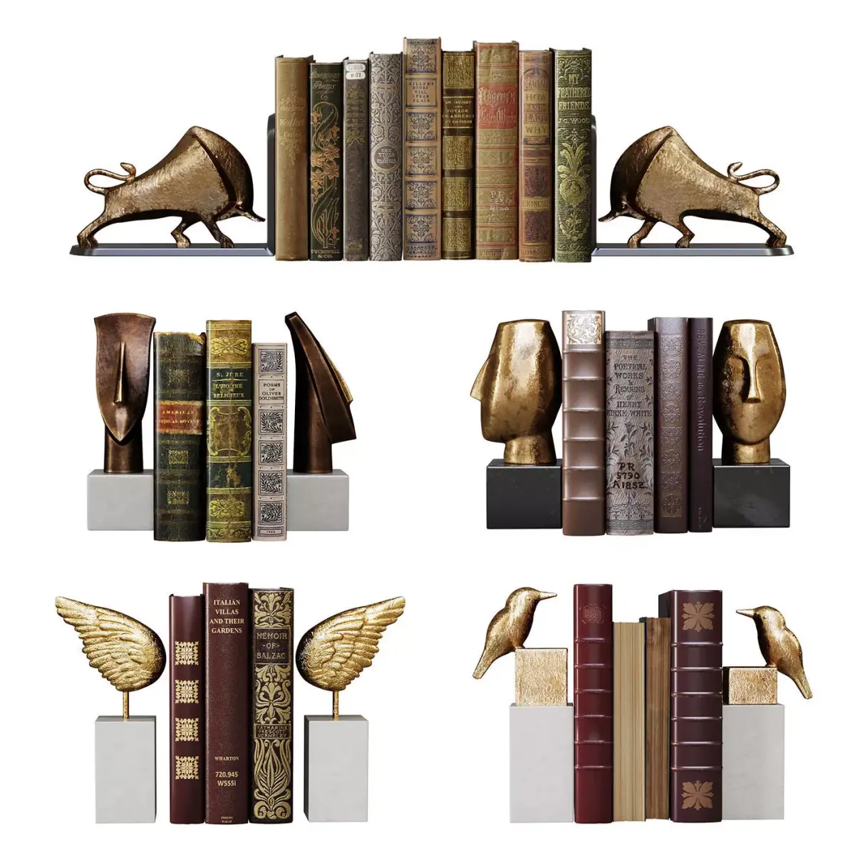  Bookends Collection 01 3D model