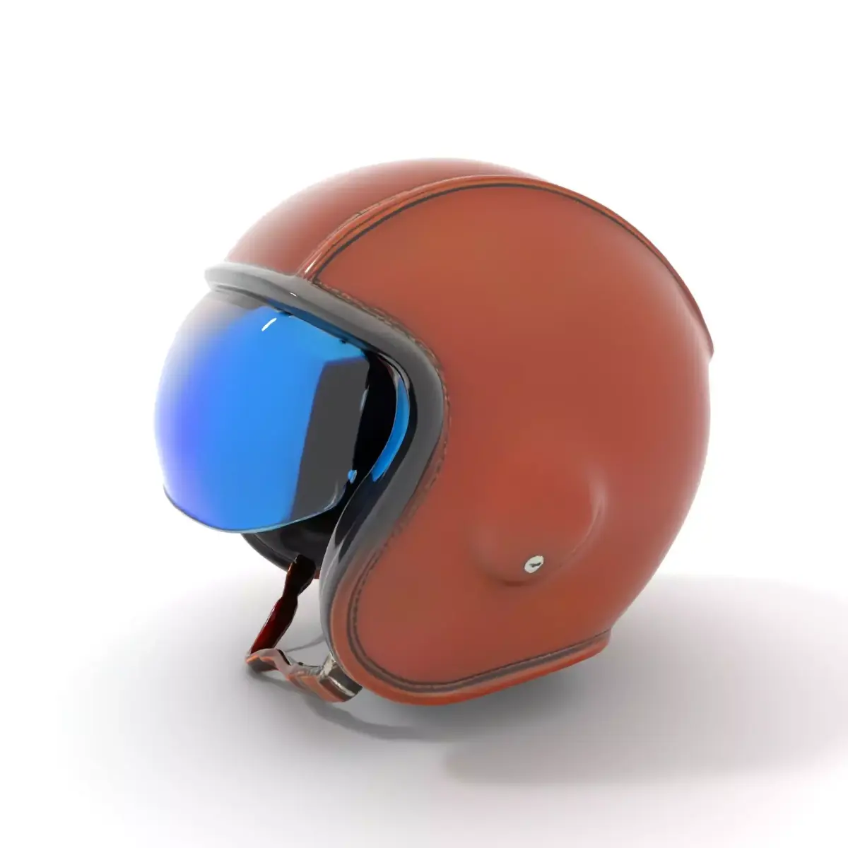 Vintage Brown Helmet model pack Low-poly 3D model