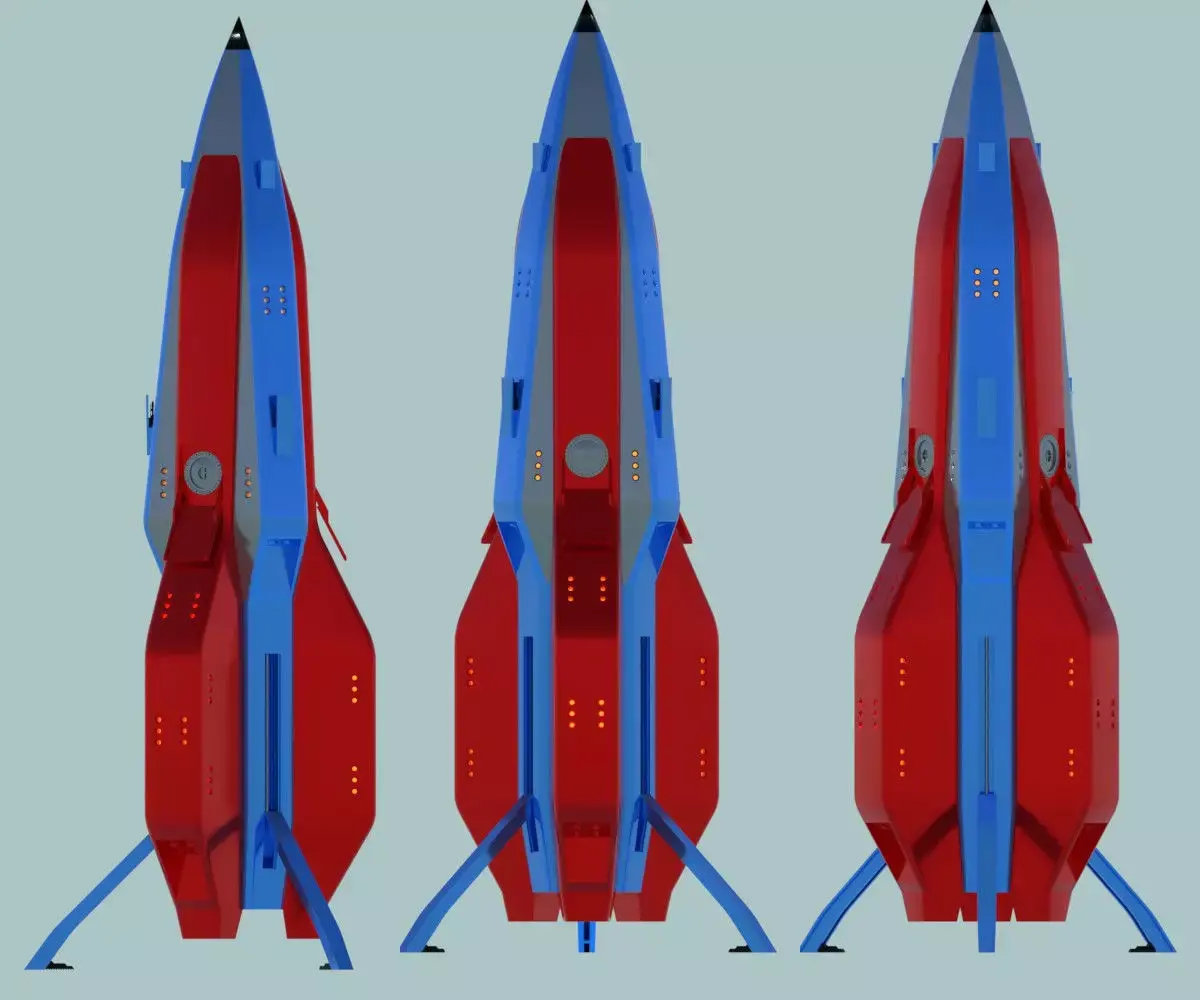 Rocket Trident Type 1 3D model