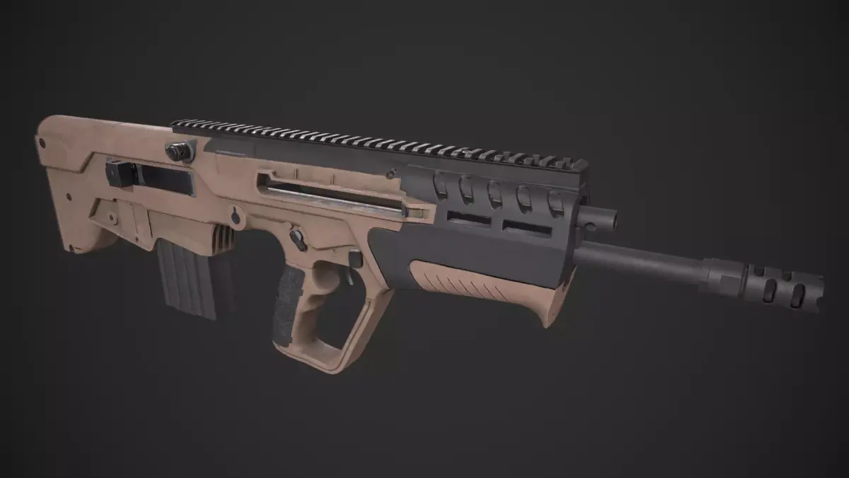IWI Tavor 7 Low-poly 3D model