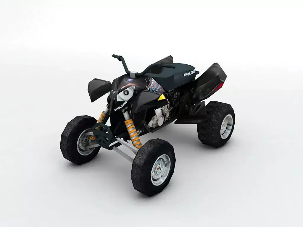  2007 Polaris Outlaw 525 ATV Low-poly 3D model