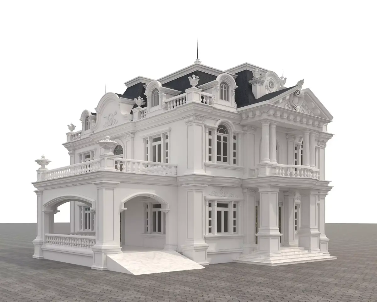 Classical style Villa  3 3D model