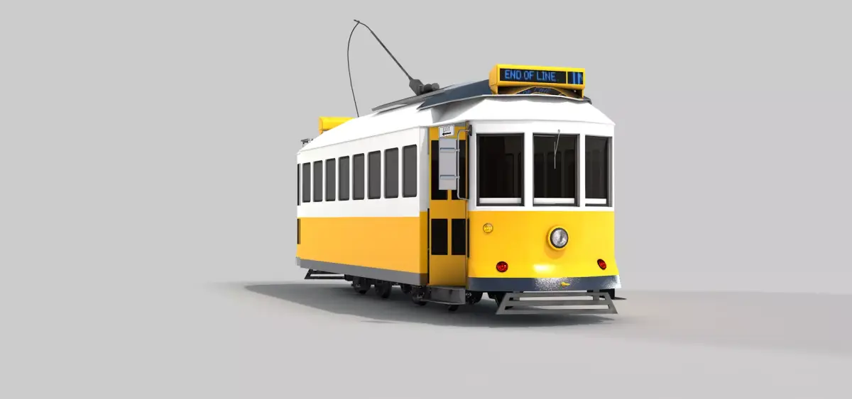 Trains Bondinho De Lisboa 3D model
