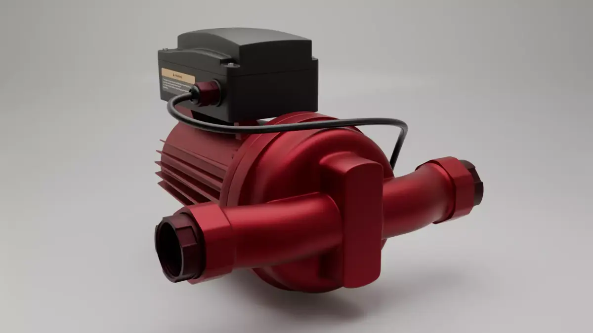 Industrial Circulation Water Pump Heating and Plumbing 3D Model 3D model