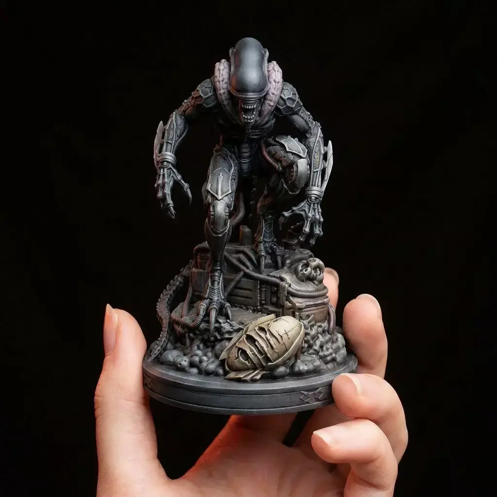 Xeno-Terror - Bio-Mechanical Stalker Miniatur 3D print model