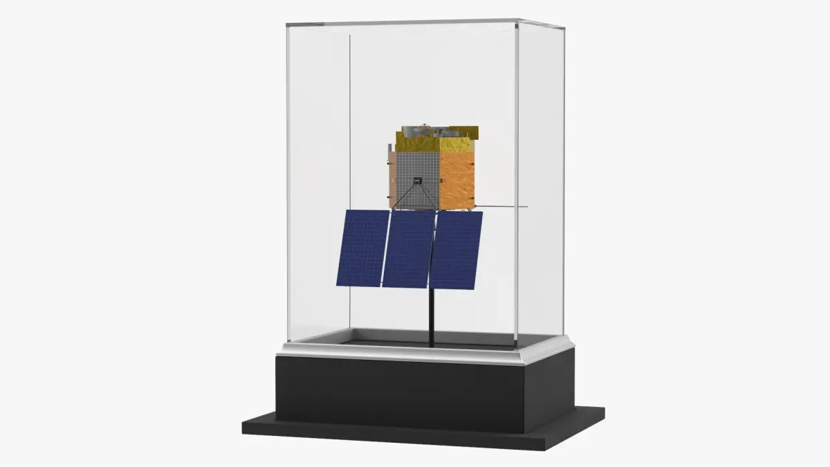 Satellite Spacecraft Display Case 3D model