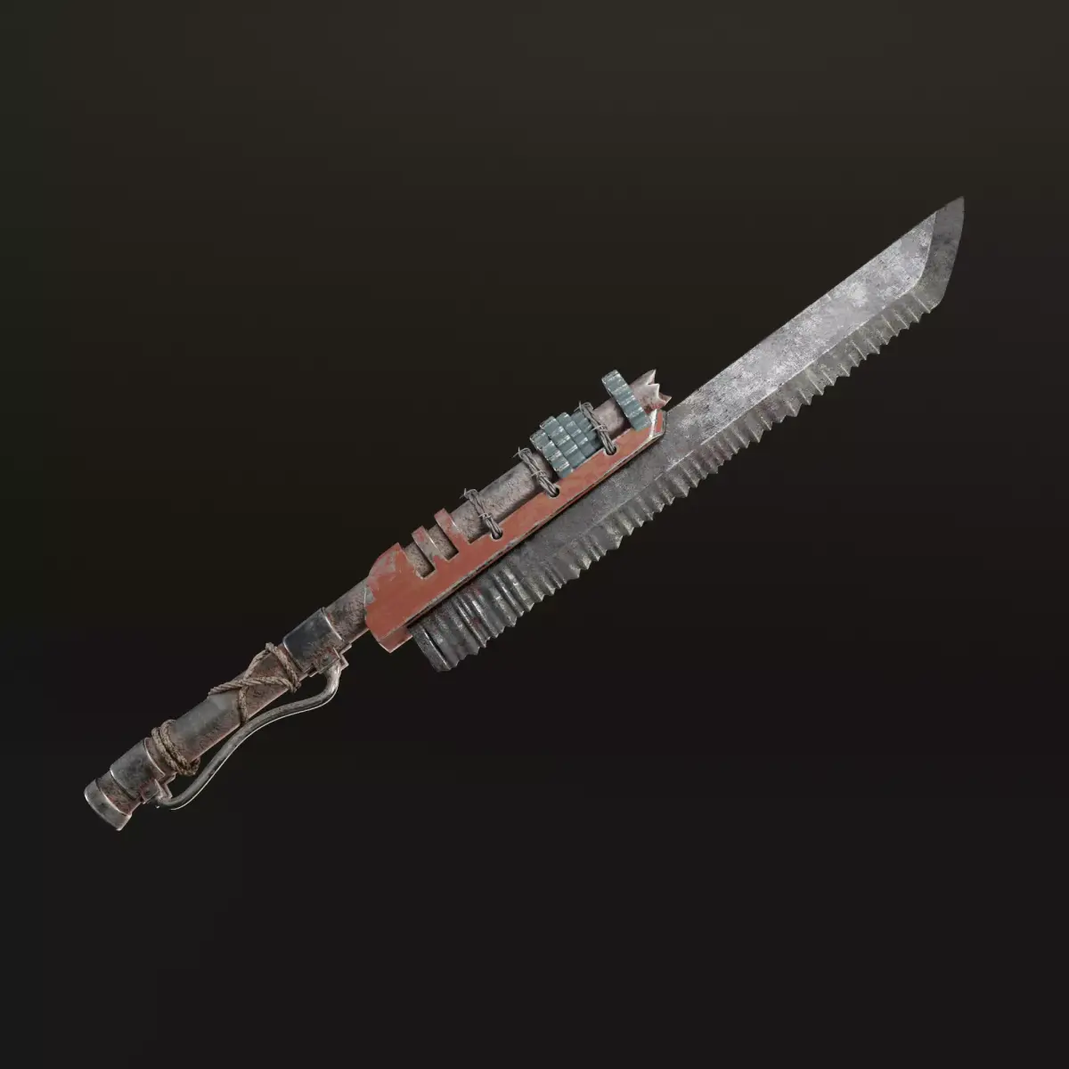 Post-apocalyptic sword 3D model