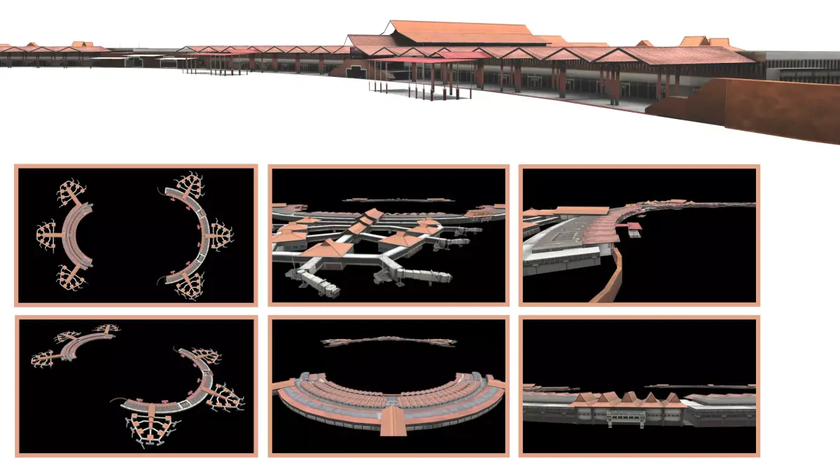 airport internasional sukarto hatta indonesian country Low-poly 3D model