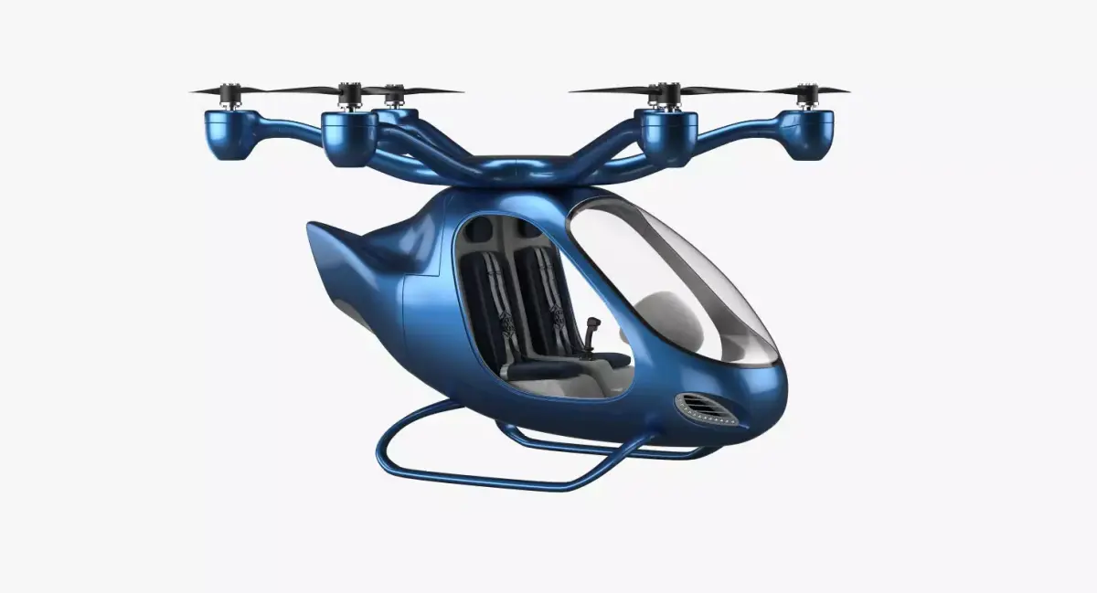 Electric Aircraft Concept Whisper 3D model