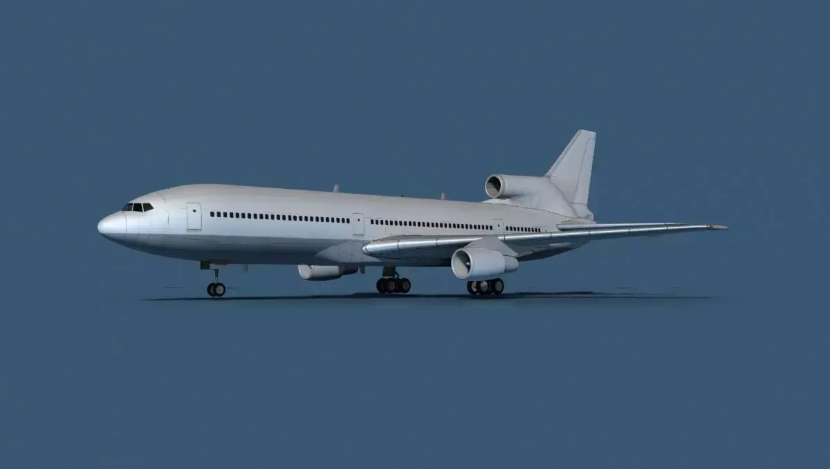 Lockheed L-1011-50 Unmarked 2 3D model