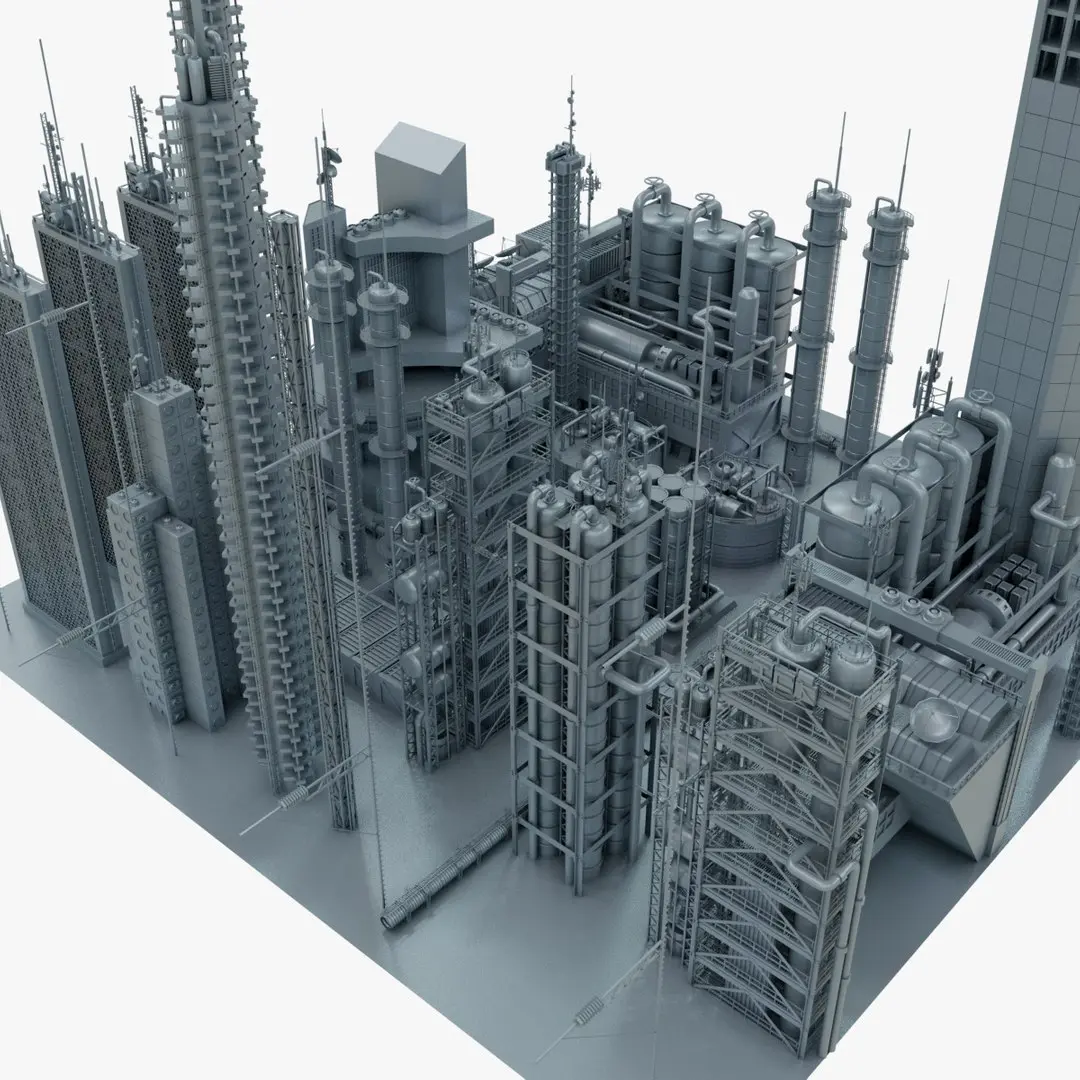 Sci-Fi Industrial Base 3D model purchase