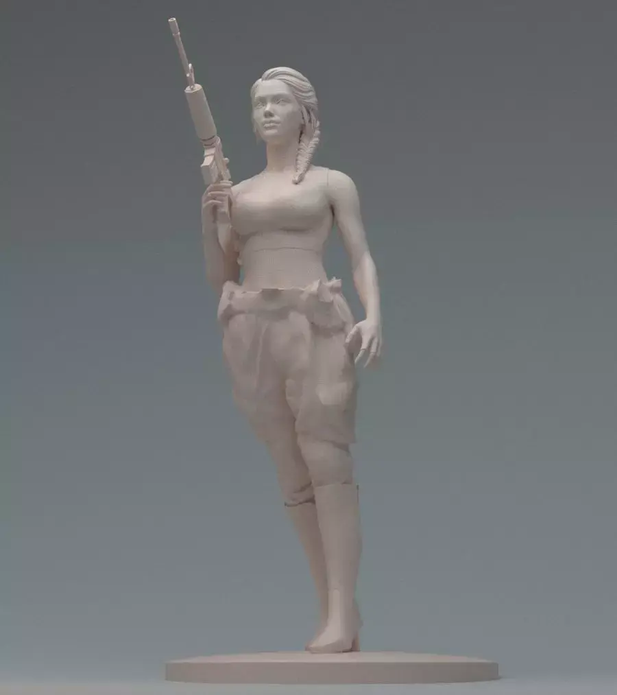 Lara GunGirl 3D print model