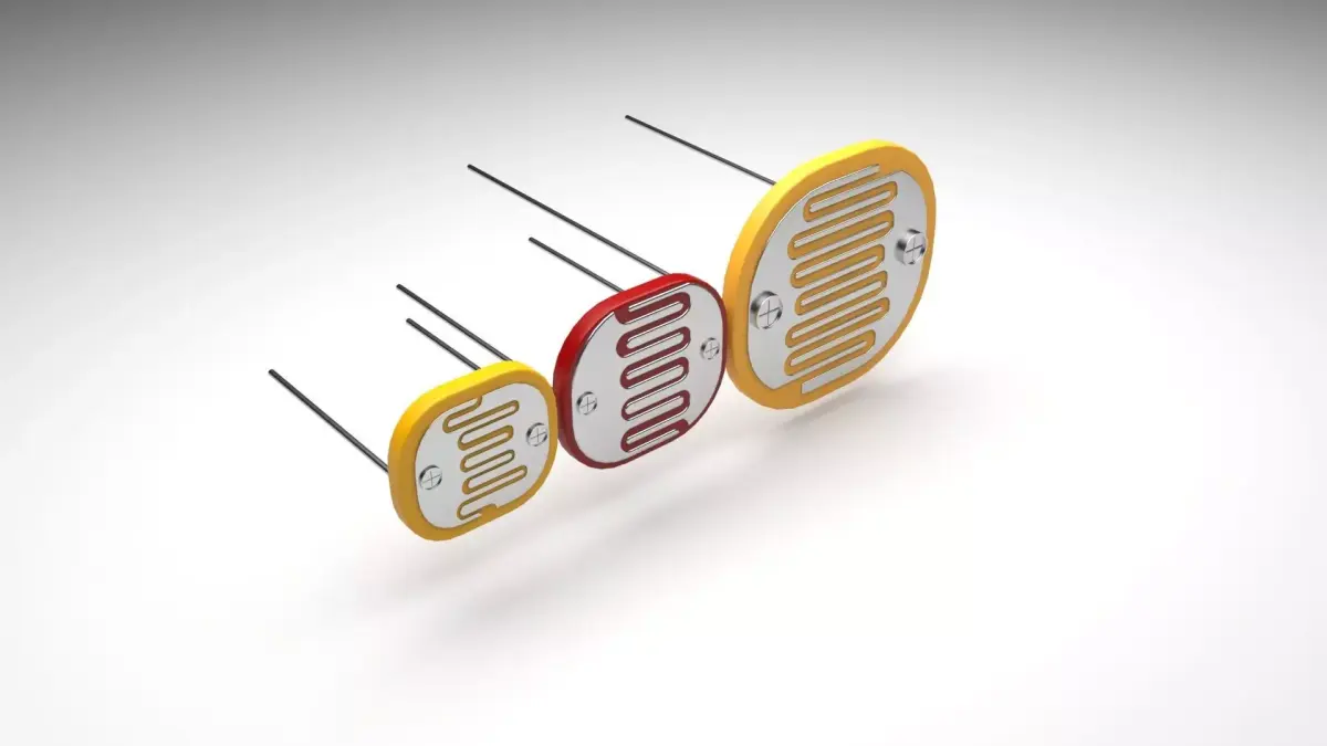 Photoresistors 3D model