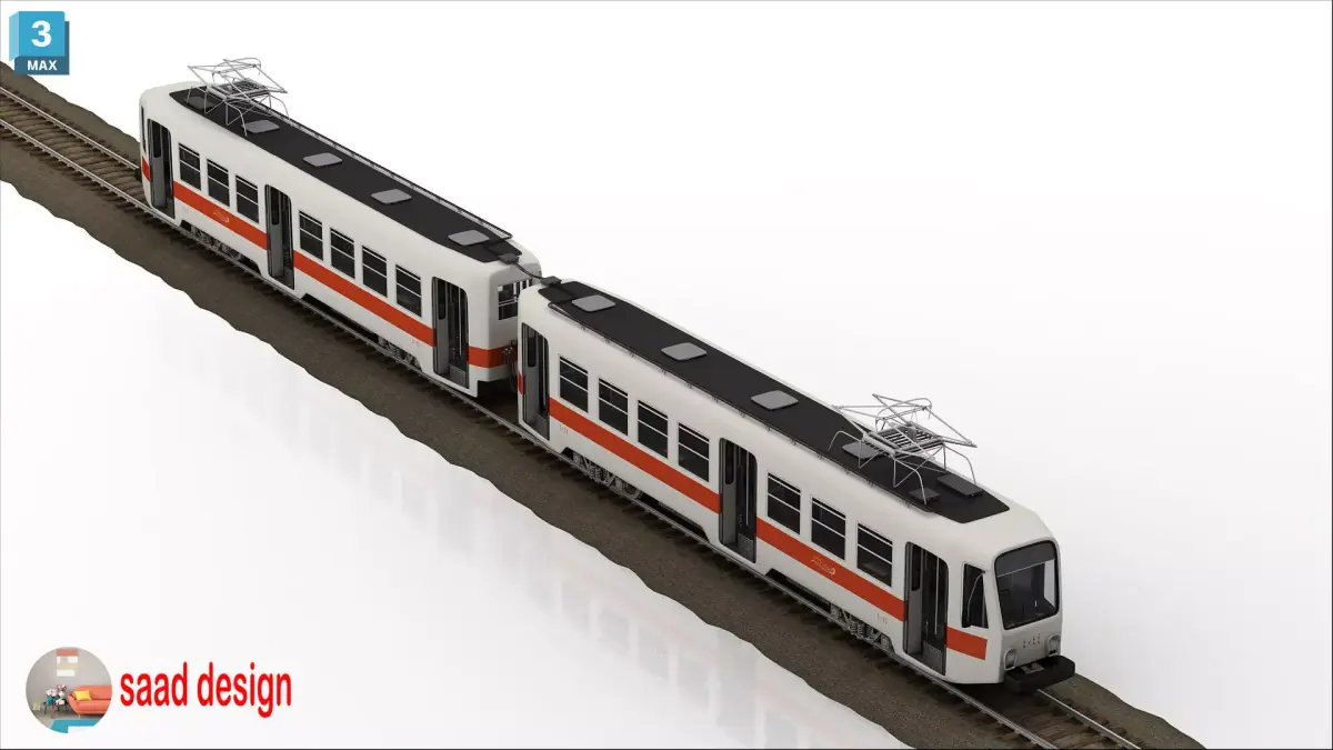 trams cairo old 3ds max and vray and lumion 3D model