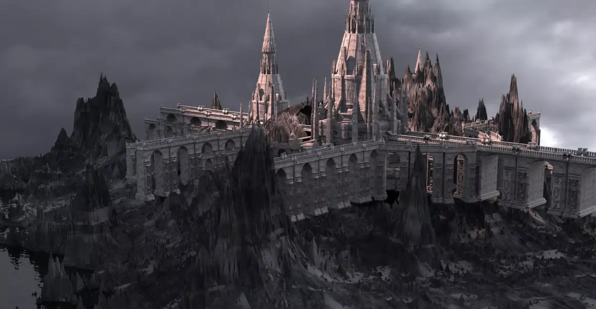 Narnia Fortress snow 2 3D model