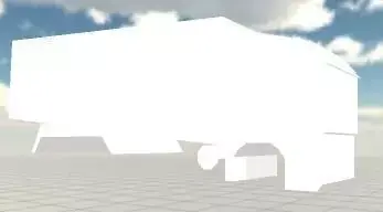 truck low poly in sky 3D print model