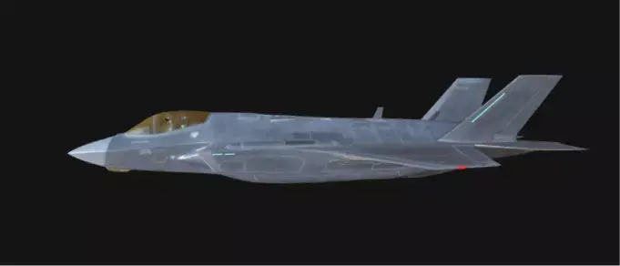 F-35A Lightning II 3D Model of Stealth Multirole Fighter Jet Low-poly 3D model