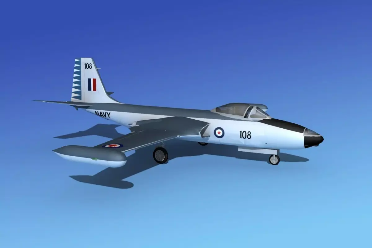 McDonnell F2H4 Banshee V14 3D model