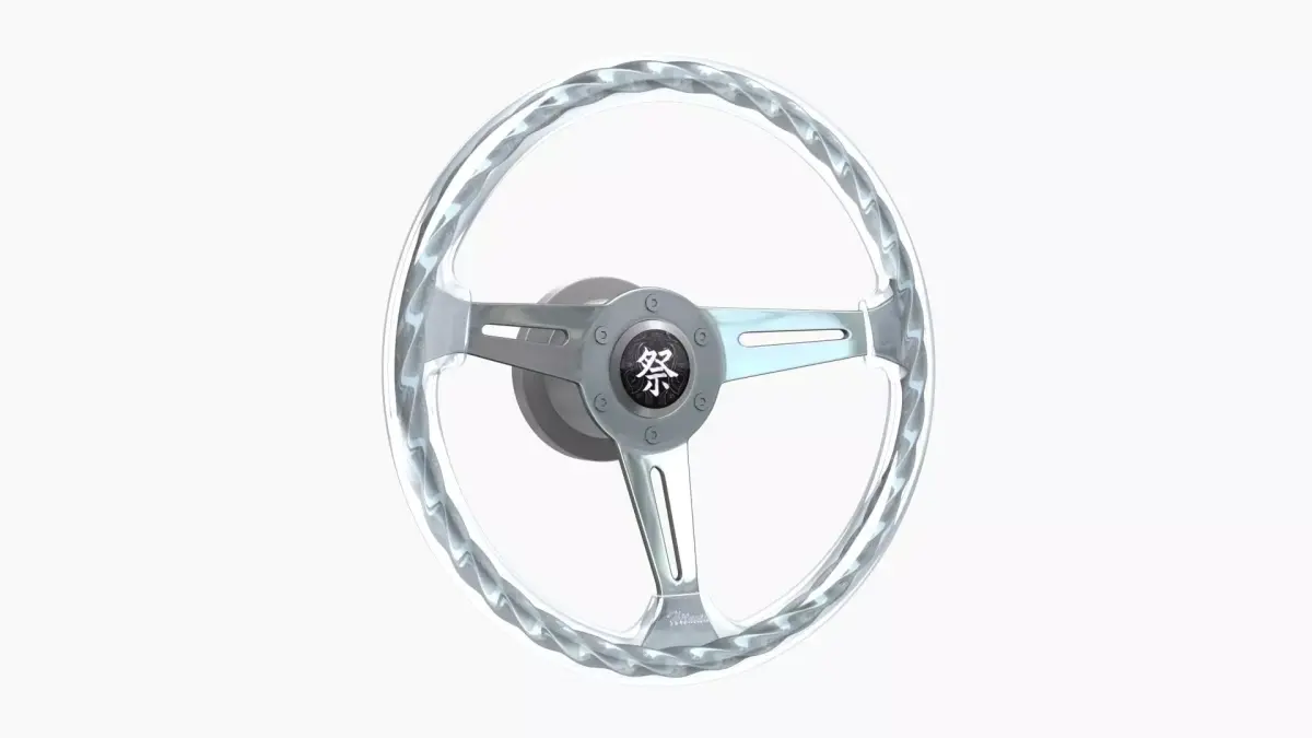 Hitman Twist Crystal steering wheel Low-poly 3D model