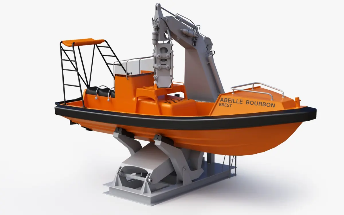 Lifeboat Rescue V12 Motorboat 3D model