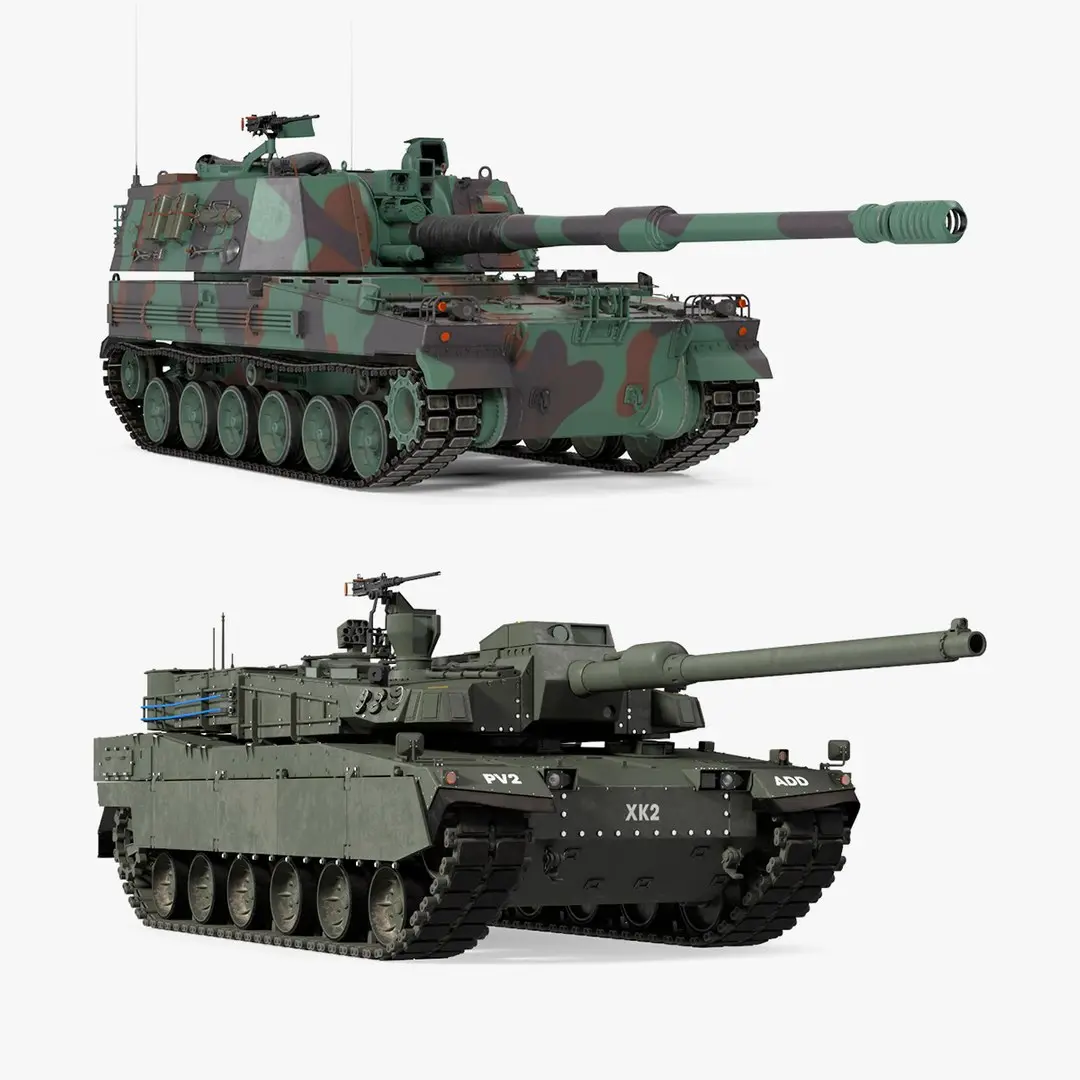 South Korean Tanks Collection 3D model