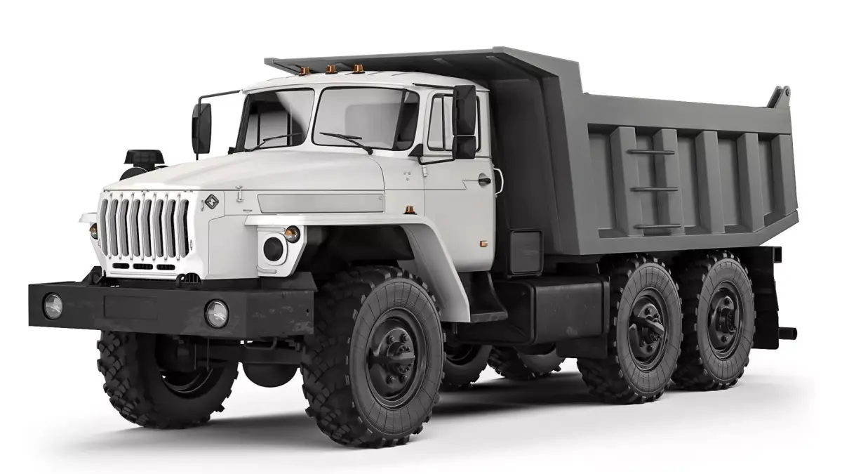 Ural 55571 dump truck 2020 3D model
