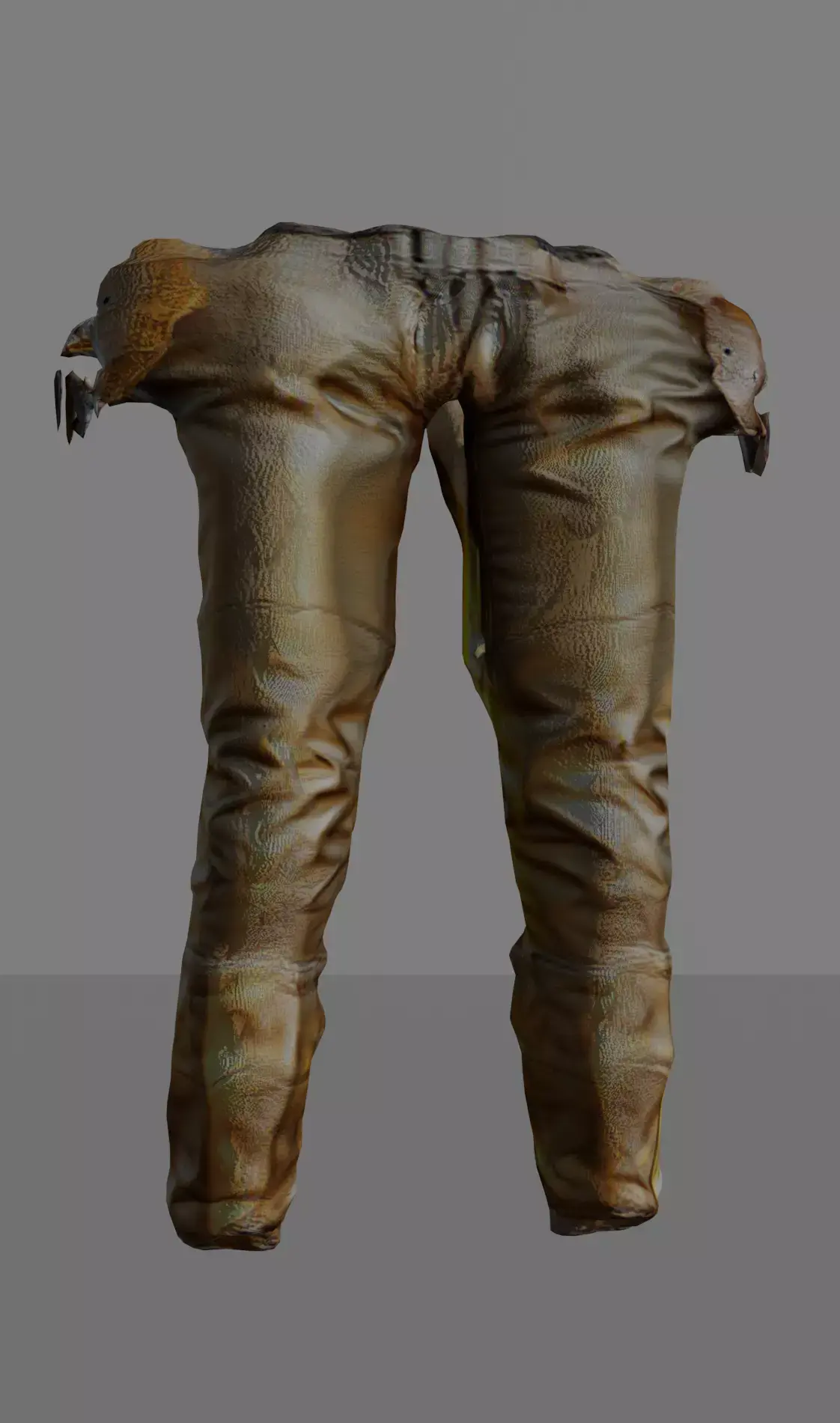 Beige Pants with Holster Free low-poly 3D model