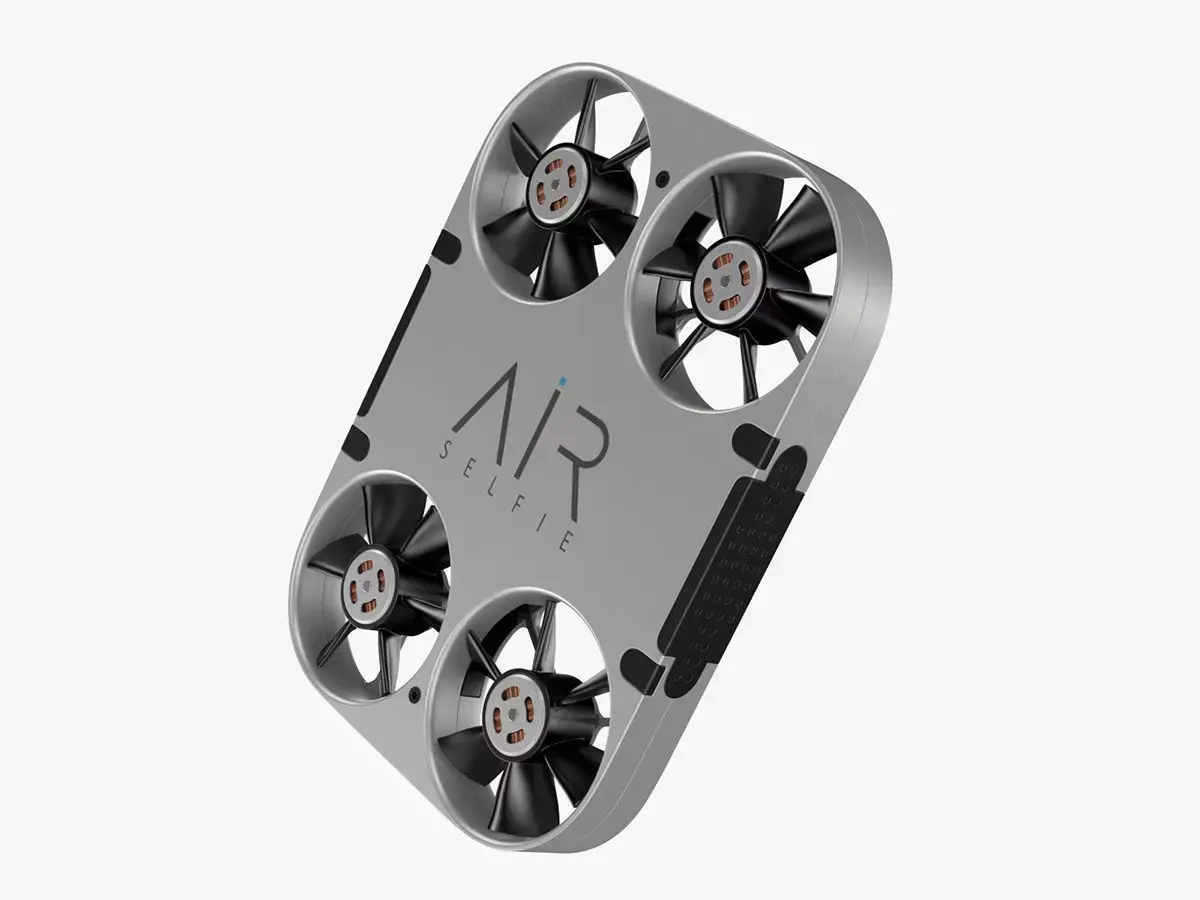 Mini Steel Drone Quadcopter 3D model