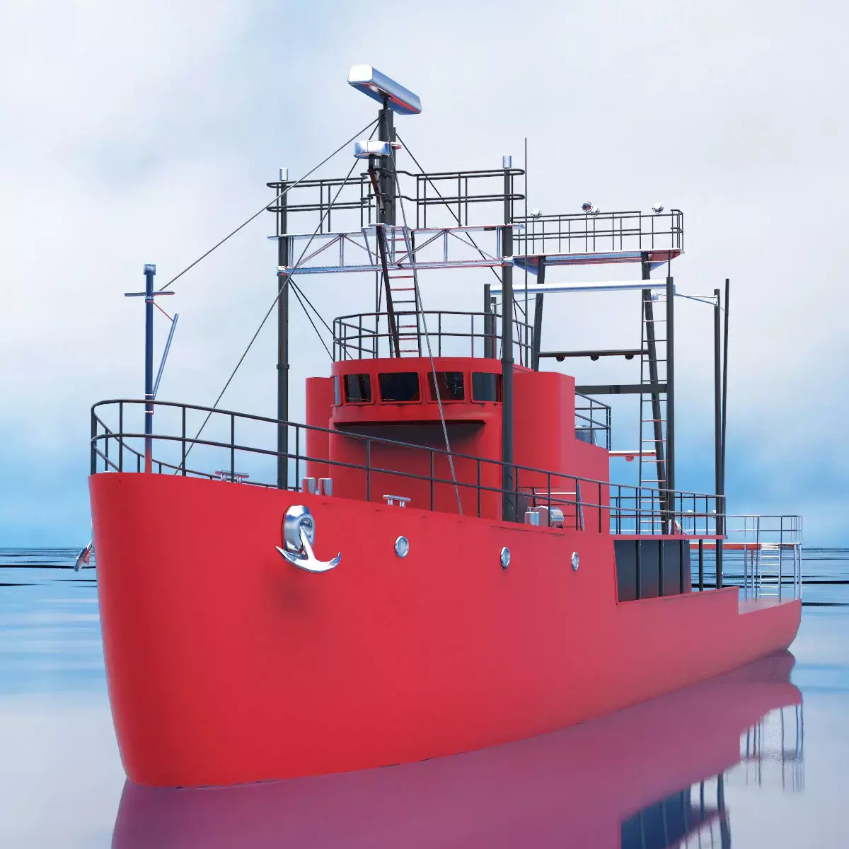 Fishing boat 3D model