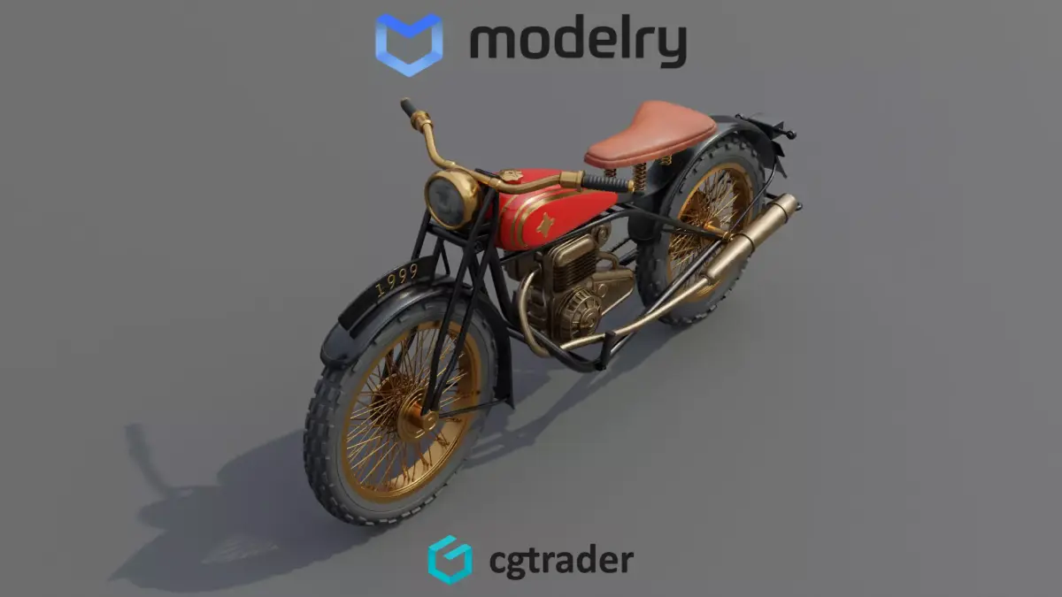 Motorcycle 3D model 6