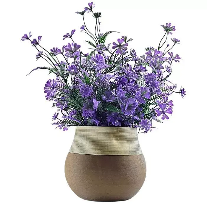 Two-part textured bottle vase 3 3D print model