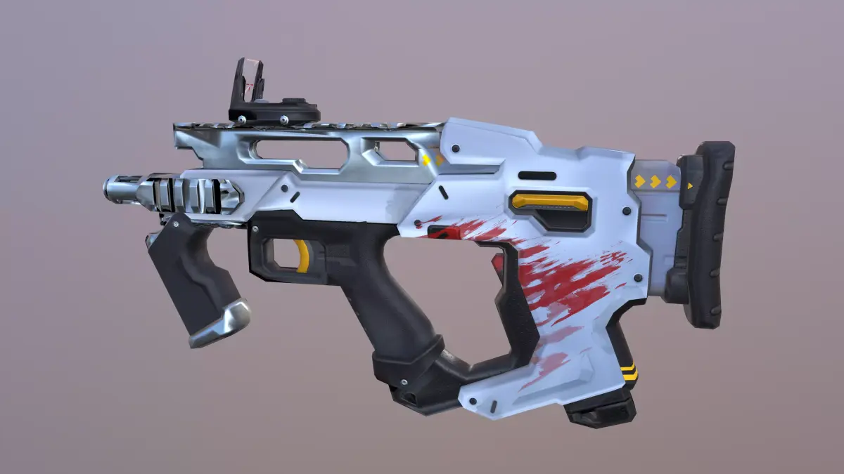 Sci-Fi  shotgun gun PBR low-poly  3D model Low-poly 3D model