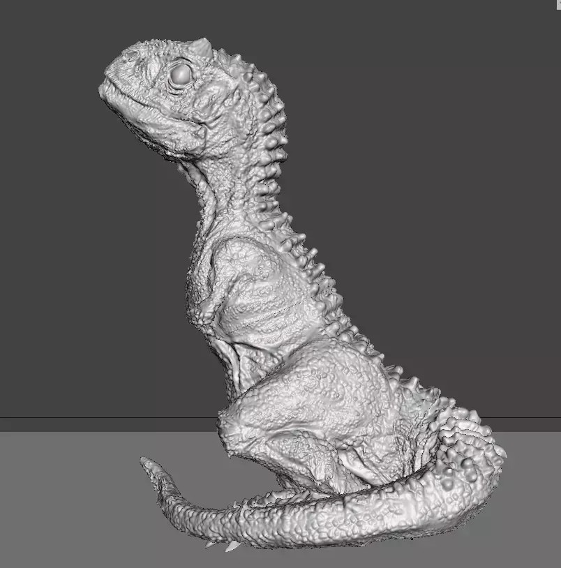 Baby Carno hatchling dinosaur 3D model