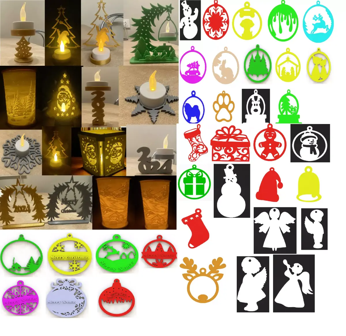 OVER 50 CHRISTMAS DECORATIONS BUNDLE WITH COMMERCIAL USE LICENSE 3D print model
