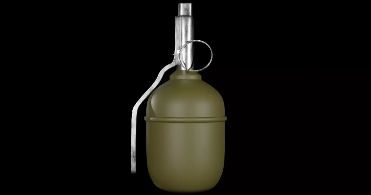 RGD-5 Grenade - made in Blender Low-poly 3D model