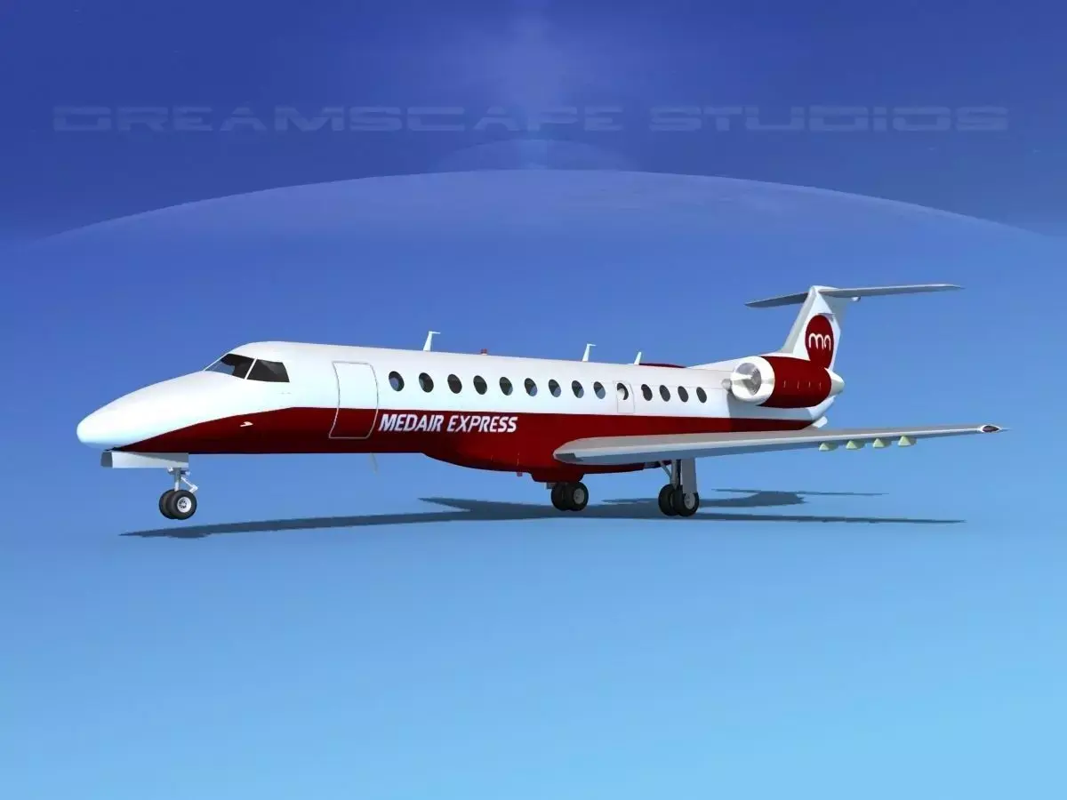 Embraer ERJ-135 MedAir 3D model