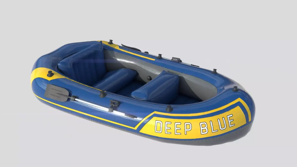 INFLATABLE BOAT 2 3D model