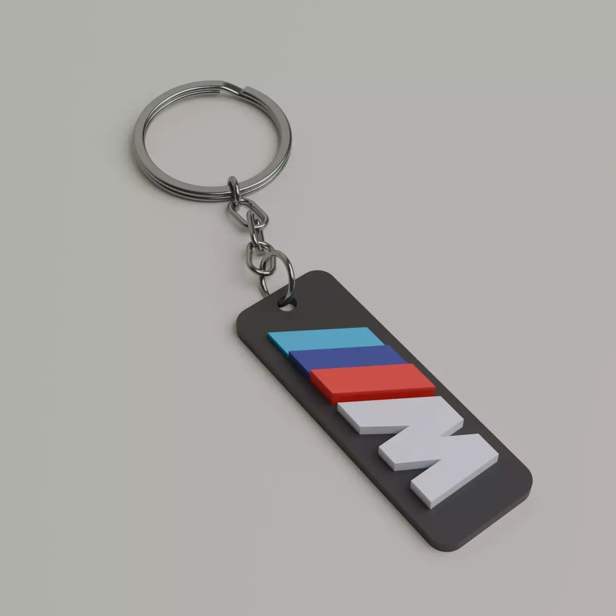 BMW M Logo Keychain STL 3D print model