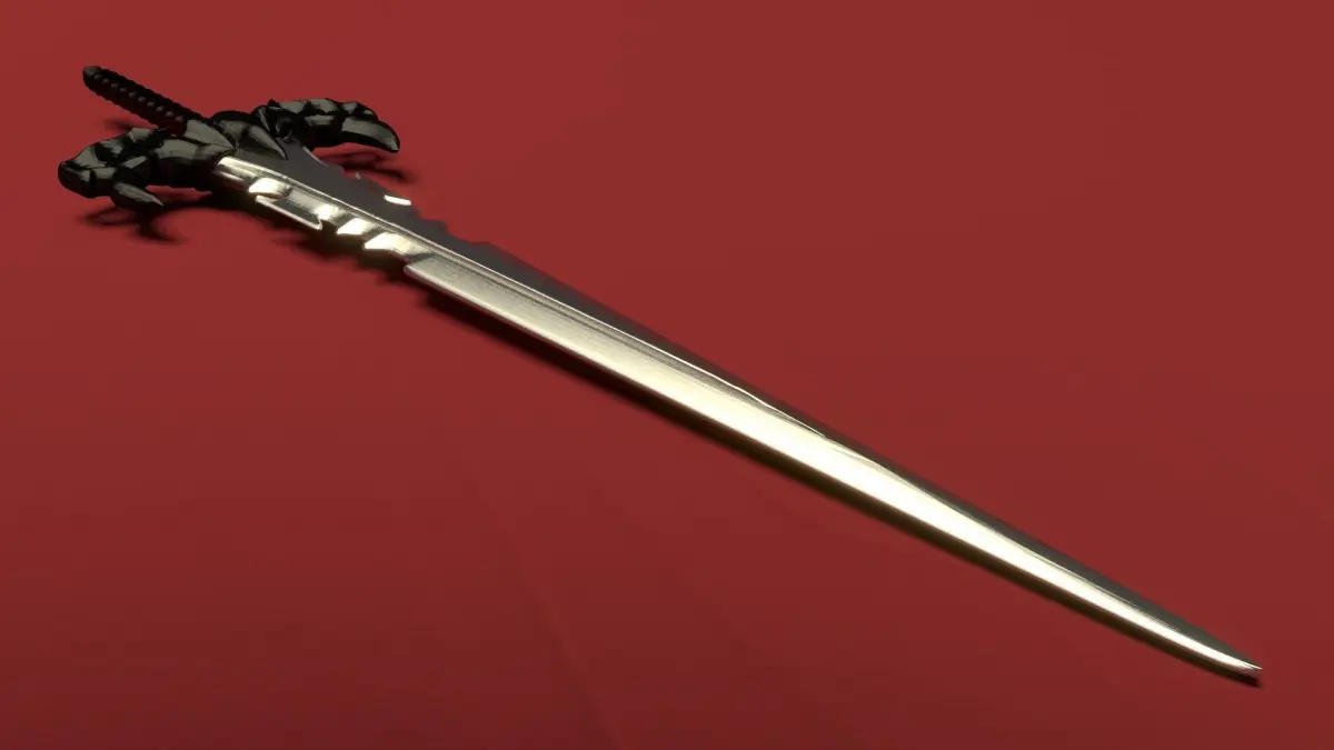 Fantasy Claymore Model Low-poly 3D model