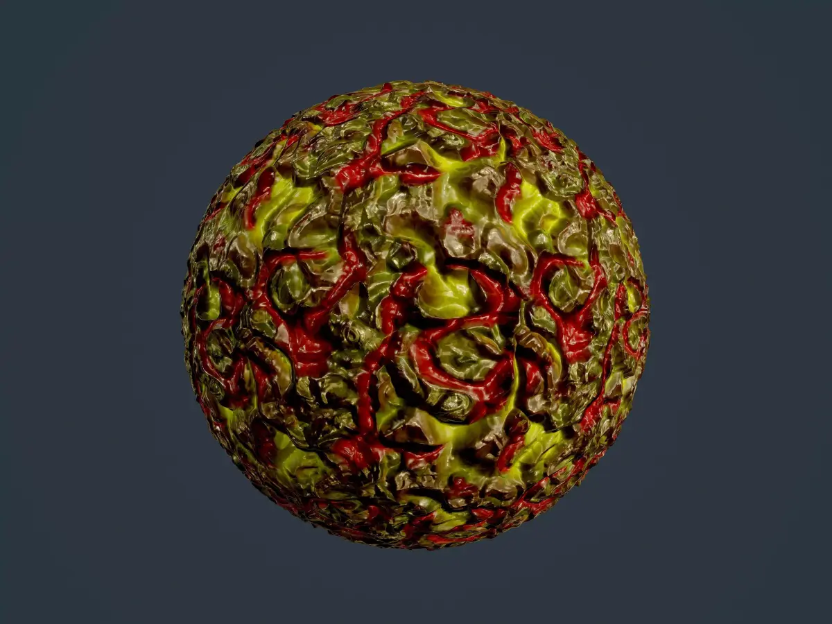 Sci-fi Alien Creature Environment Seamless PBR Texture 39 Texture